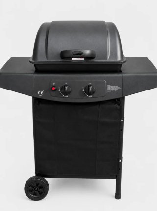 Barbecue a gas 2 fuochi con coperchio- nuovo