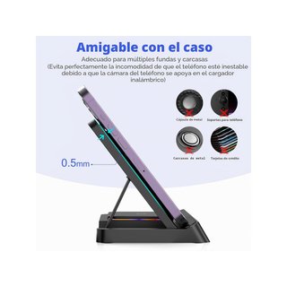 Cargador inalámbrico 4 en 1 para iPhone y Watch