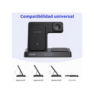 Cargador inalámbrico 4 en 1 para iPhone y Watch