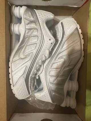 Nike Shox R4 Blanco Plata
