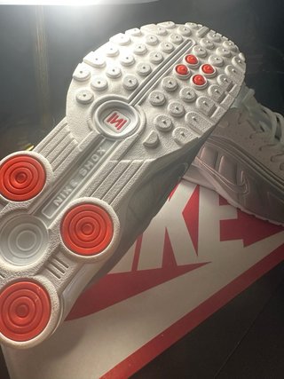 Nike Shox R4 Blanco Plata