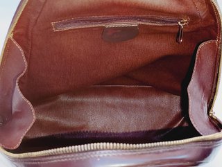 Mochila Gucci Bamboo Charol Burdeos Vintage