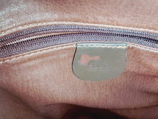 Mochila Gucci Bamboo Charol Burdeos Vintage
