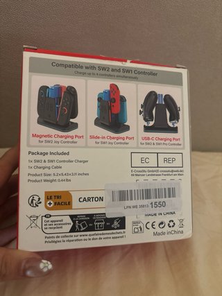 Cargador Mandos Nintendo Switch SW2/SW1