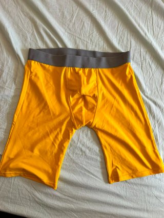 Boxers amarillos con cintura gris