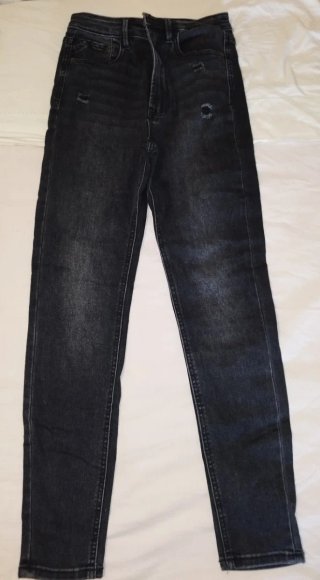 Pantalones Vaqueros Skinny Super High Waist Negros