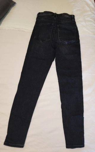 Pantalones Vaqueros Skinny Super High Waist Negros