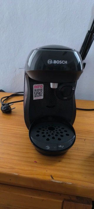 Cafetera Bosch Cápsulas Negra