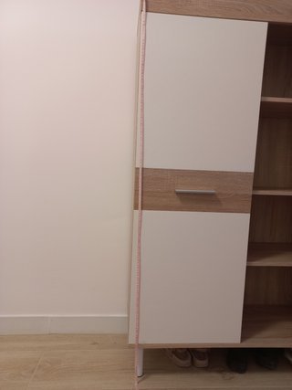 Mueble TV moderno madera y cristal