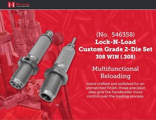 Hornady 308 WIN Dies Custom Grade 2 Die Set