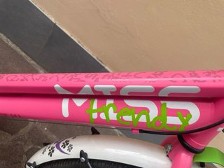 Bicicletta ragazza rosa/verde cambio Shimano 6V