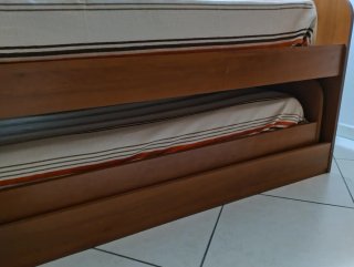 Coppia Letti Singoli in Legno Artigianali