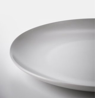 Vajilla Fargklar Ikea Gris claro mate 18 piezas