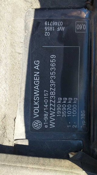 Volkswagen 3b0601025l llanta passat 1.9 tdi 391091