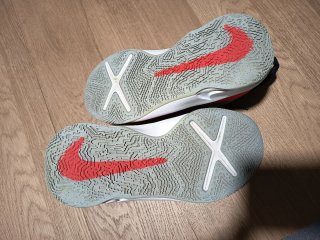 Nike Team Hustle D 10 Gris/Rojo