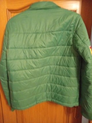 Cazadora acolchada verde hombre