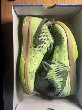 Tenis Baloncesto, Nike Ja 1 ,Gama Alta Beige/Verde