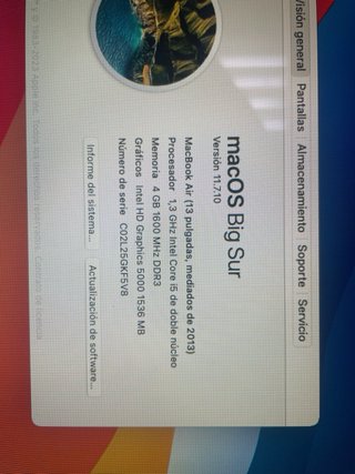 MacBook Air 13 2013 A1466 4/128GB