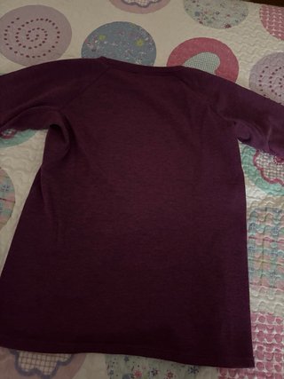 Sudadera polar morada manga larga