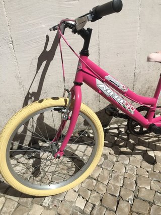Bicicleta Infantil Rosa Roda 20