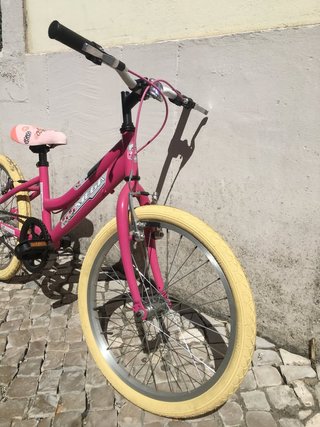 Bicicleta Infantil Rosa Roda 20