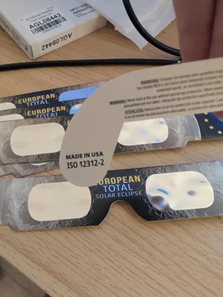 Gafas Eclipse EUROPEAN homologadas