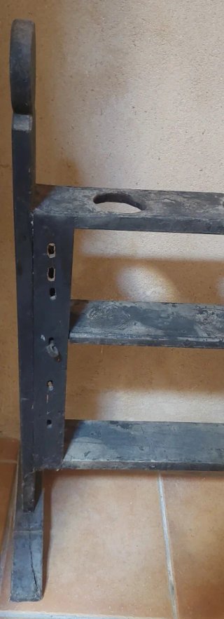 Porta cirios antiguos de madera