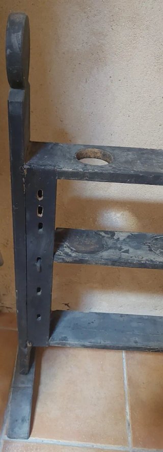 Porta cirios antiguos de madera