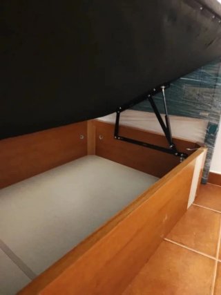 Canapé y colchón cama 90