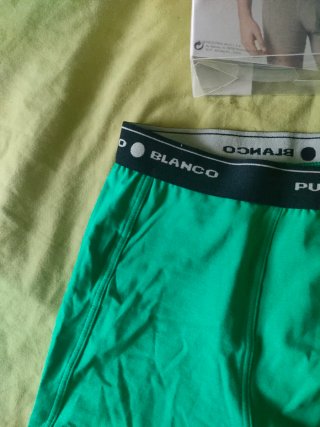 Calzoncillos Boxer Punto Blanco Verdes
