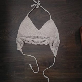 Regalo Top de punto blanco halter