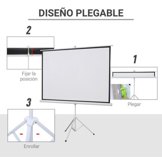 Pantalla de proyector manual trípode