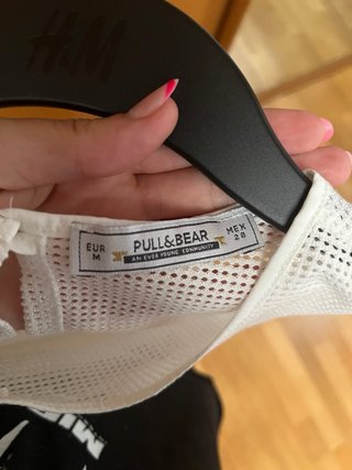 Blusa Pull&Bear Blanca Talla M