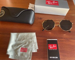 Gafas Ray-Ban ORB3765 Modernas Doradas Marrones