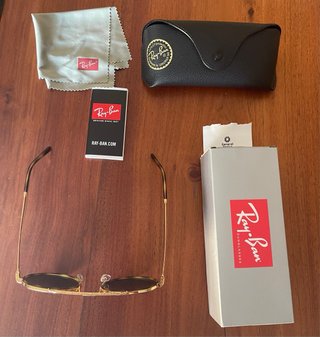 Gafas Ray-Ban ORB3765 Modernas Doradas Marrones