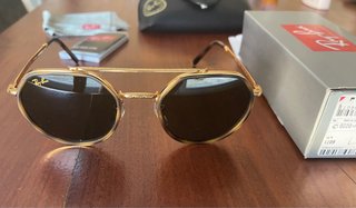 Gafas Ray-Ban ORB3765 Modernas Doradas Marrones