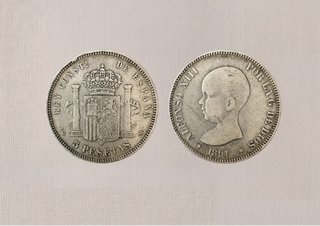 Lote 5 Monedas 5 Pesetas Plata ESP