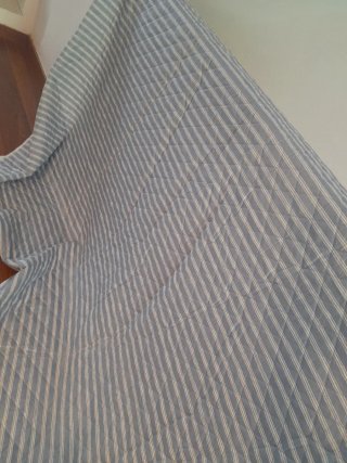 Colcha bouti azul  y blanco NUEVA