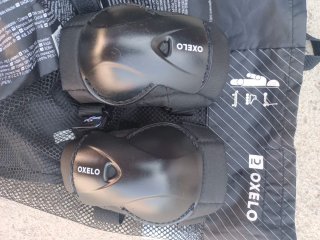 Casco y protecciones Oxelo Talla XS Negro