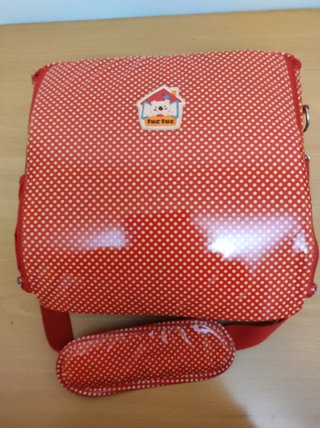 Trona de viaje Tuc Tuc lunares rojos bebé