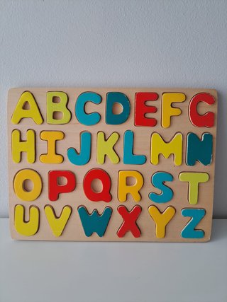 Puzzle Abecedario Madera Colores