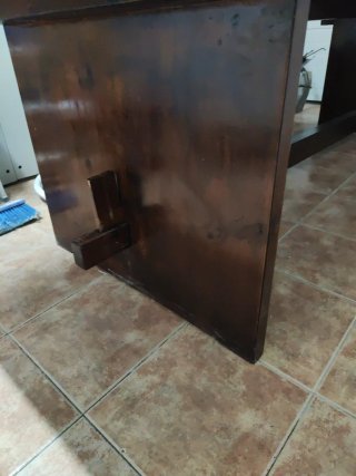 Mesa de madera para txoko o sociedad