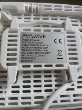 Tostadora MYWAVE doble ranura