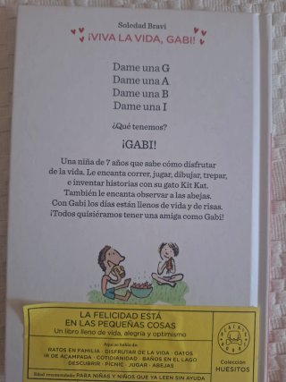 Libro infantil ¡VIVA LA VIDA, GABI!