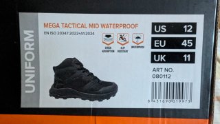 Botas Magnum Negras Mega Tactical MID Wsterproof