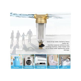 Prefiltro agua sedimentos reutilizable 40 micrones