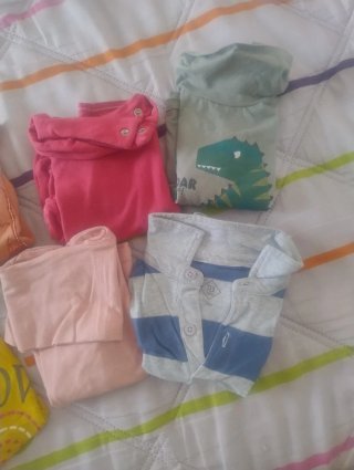 Lote 7 Camisetas Manga Larga Bebé 18 Meses