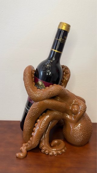Supporto per bottiglia di vino polpo originale