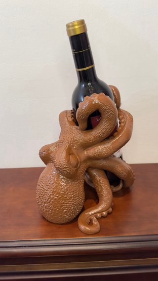 Supporto per bottiglia di vino polpo originale