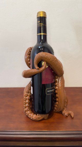 Supporto per bottiglia di vino polpo originale